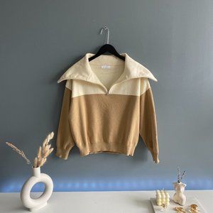 Oak + Fort two toned sweater